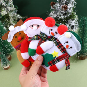 4pcs Christmas knife and fork set Santa Claus snowman reindeer Christmas table decoration knife and fork storage set