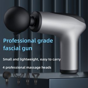 Guoftstars Massage Gun Fascial Gun 筋膜枪 for Muscle Percussion Deep Tissues Muscle Massager 4 Heads