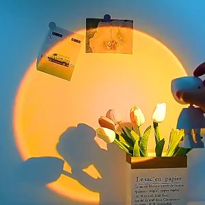 VIRAL Sunset Lamp light multiple color LED projector light astronaut design