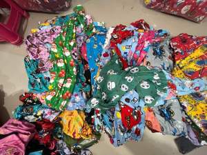 12pcs pajama sleepwear for baby 6months-10yr old baby kids assorted prints newborn infant pyjama cotton spandex fabric