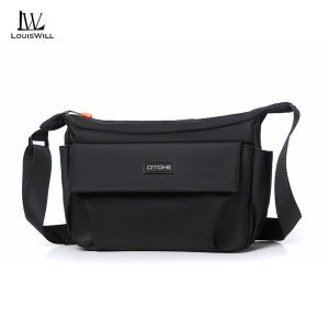 หลุยส์วิลล์กระเป๋าสะพายข้างกระเป๋ากระเป๋าสะพายบ่าของผู้ชายแฟชั่นกระเป๋าความจุขนาดใหญ่ไม่เป็นทางการกระเป๋าสะพายข้างกันน้ำกระเป๋าถนนกีฬาสันทนาการสำหรับนักศึกษา