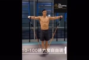 Tali Pembantu Fitness Gym Power Set 11 in 1 Resistance Tube band Premium