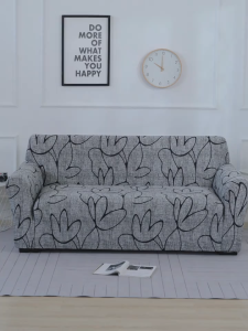 Tropical Universal Sofa Cover 1/2/3/4 Seater Sofa Cover With Arm Sofa Protactor Stretchable Free Pillowcase&Sticks