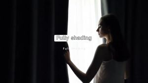 H.CHENG HOME 1PCS Blackout Curtain With 8 Rings For Living Room Bedroom Window Treatment Blinds 140×160/220/255CM