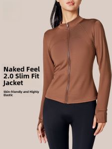 MiiOW | Thickened & Fleece-lined Sportswear Jacket with Standing Collar and Long Sleeves for Running Fitness and Yoga