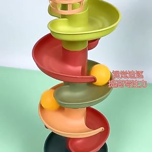 REDFIRE TOYS MAINAN EDUKASI ROLLING BALL SELUNCURAN BOLA KELERENG 7 TINGKAT 7 BOLA