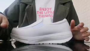 White Nurse Shoes Womens Casual   hospital Wedges Rocking Shoes Light and Thick Soled Sneakers Shoes Comfortable