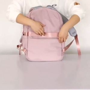 กระเป๋าเป้สะพายหลังไนลอนสําหรับนักเรียนสาว อเนกประสงค์ พร้อมช่องใส่แล็ปท็อป ใช้งานได้หลากหลาย ดีไซน์ทันสมัย ST005