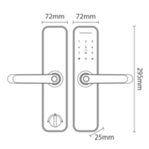 Khóa vân tay thông minh Kassler KL-668 app wifi màu black và bronze bảo mật cao cấp công nghệ Đức