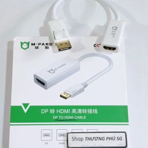Cáp chuyển DisplayPort ra HDMI (DP to HDMI) dài 20Cm / Hiệu M Pard - KingMaster chính hãng