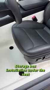 Hộp Đựng Đồ Dưới Ghế TEKSY 2 Chiếc Dành Cho Tesla Model Y 2025-2026 Juniper Ngăn Kéo TPE Cho Hàng Ghế Trước Để Cất Giữ Và Sắp Xếp Đồ Đạc
