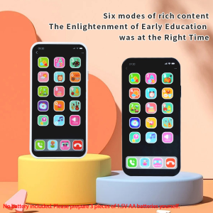 Children Simulation Music Touch Screen Phone Baby English Education Cognitive Phone Intelligent Multi-Functional Toy Model