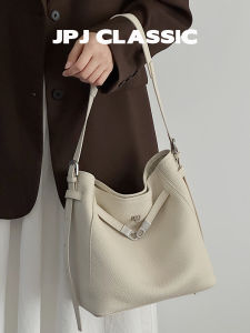 jpj | Genuine Leather Shoulder Crossbody Tote Bucket Bag