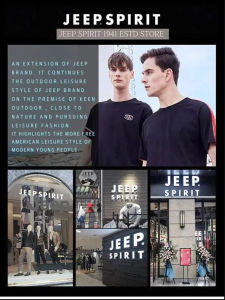 JEEP SPIRIT Outdoor Hooded Detachable Waterproof and Cold-proof Two-piece Jacket Casual Mountaineering Suit and Thick Jacket