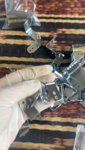 ฉากแอลเล็ก 4รู ขนาดเล็ก 16x32.5mm. อุปกรณ์กล่อง ประกอบแร็ค