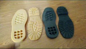 Outsole Sepatu Boot Safety Alas Bawah Sole Potong Sepatu Karet Mentah rubber Tebal 045 Baut