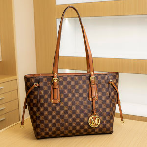 Hong Kong Brand Genuine Leather Tote Bag 2024 New Womens Large Capacity Single Shoulder Bag High Quality Fashionable Handbag