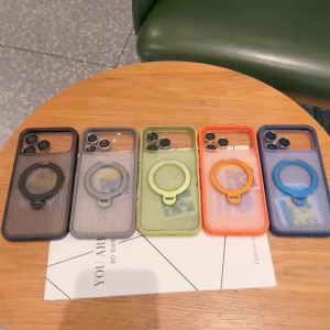 360° Metal Bracket For Magsafe Magnetic Breathable Case For iPhone 17 Air 16 15 14 Plus 13 12 11 Pro Max Heat Dissipation Cover