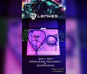 A31 - Handsfree Bluetooth LENYES A31 Earphone Bluetooth + Headset Kabel Hybrid 2 in 1 Hifi Stereo Bass Audio IEM Handsfree