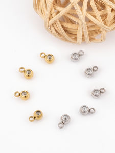 ลูกปัดไททาเนียม ลูกปัดยางซิลิโคนปรับได้ 4 มม. หัวเข็มขัดแบบติดรูปตัวต่อ ลูกปัดเคลื่อนที่ อุปกรณ์ทำเครื่องประดับ DIY