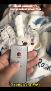 Baby Soothing Palm Remote Control Electric Patting Hand Adjustable Speed Cotton Slapping Soothing Sleep Toy for Newborn
