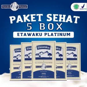 Susu Kambing Etawaku 5 Boxs  Bubuk 200 g – Goat Milk Powder untuk Imunitas & Sendi