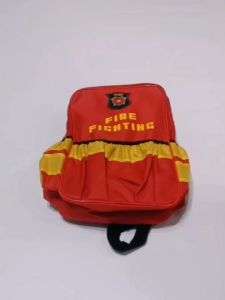 Kinchobabyshop - Fire Fighting bag #กระเป๋าเป้นักดับเพลิง #กระเป๋าเด็ก #เป้เด็ก #ชุดนักดับเพลิง #รถดับเพลิง #รถขยะ