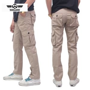 CELANA CARGO PANJANG PANTS PRIA SLIMFIT BAHAN KATUN TWIL STRETCH MELAR ELASTIS QUALIYT PREMIUM