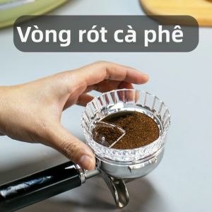 Vòng Đệm Tay Cầm Máy Pha Cà Phê 51mm/58mm Dụng Cụ Rót Bột Chống Bay Chất Liệu Nhựa Dành Cho Barista