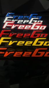 EMBLEM MOTOR FREEGO EKSTERIOR MOTOR YAMAHA VARIASI TIMBUL 3D BAHAN RESIN