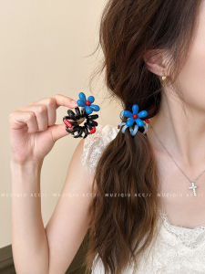 Dây Buộc Tóc Hoa Xanh Thanh Lịch Cho Nữ Dây Buộc Tóc Sau Đầu Không Gây Hại Cho Tóc Dây Buộc Tóc Bằng Dây Điện Thoại Di Động Dây Buộc Tóc Thời Trang