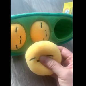 PET REMBER Pea Peanut Dog Toy BB Sound Ball Latex Pet Simulation Big Companion Toys Plush Paper Dogs Stuffed Bite Food Hiding Boredom