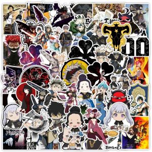 Bandai | 1 Pack Anime Sticker Black Clover Action Figures Magic Knight Asta Yuno Mimosa Character Model Decorative Supplies Gift Toy