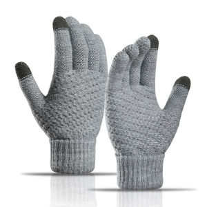 Autumn Winter Lady Gloves Warm Shopping Pineapple-Pattern Cute Knitted Touch-Screen Daily Trips Women Wander School Girl Gloves