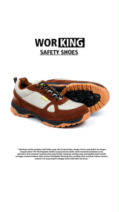 Working Sneakers For You Sepatu Safety Ujung Besi Pria Code G-15 Size 39 - 43