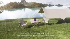 ANENG | Solar Mosquito Zapper Solar Powered Mosquito Killer Lamp outdoor camping lamp electric shock mosquito killer Bug Zapper