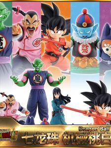 Super Saiyan Seven Dragon Ball Mechanical Peach Bao Li King Subordinate Fried Rice Xiaowu Figurine Model Display Snow Rhododendron