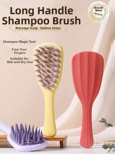 Scalp Massaging Long Handle Hair Washing Brush