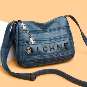 Fashionable Leather Crossbody Bag Womens Shoulder Bag Soft Skin Mom Bag Versatile Ladies Bag Summer New Style Casual Scene