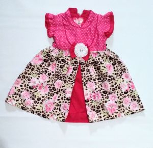 Dress bayi Usia 6 Bulan- 2 Tahun Motif Bunga