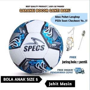 bola sepak size 5 bola kaki anak murah paket lengkap bonus alat pompa