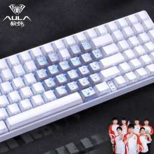 AULA | Triple Mode Wireless Mechanical Gaming Keyboard Gradient Side-Carved