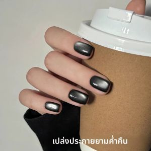 MIANEL 12ML ใหม่ black Pearl Cat Eye Gel เล็บ เรียบง่ายและสง่างามสีดําเล็บสีขาวเข้มเล็บสีดํา
