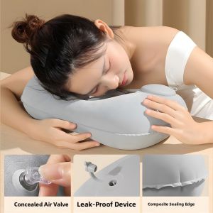 MONLEYTA | Portable Inflatable U-Shaped Pillow Neck Support Travel Car Airplane Lightweight Compact ManliTa H0625134838 Camping Outdoor