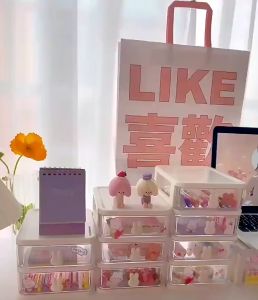 YEYA hộp nhựa mini hộp đựng đồ đa năng thùng đựng đồ đa năng hộp nhựa Ngăn Kéo Nhỏ Ký Túc Xá Văn Phòng Tủ Đựng Đồ Để Bàn Hộp Đựng Đồ Mini Nhiều Lớp Bằng Nhựa Hộp Đựng Văn Phòng Phẩm