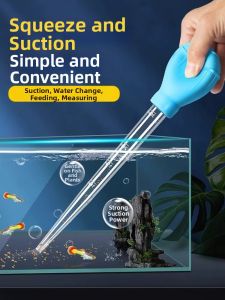 Fecal Waste Cleaner Fish Tank Manual Sand Washer Water Changer
