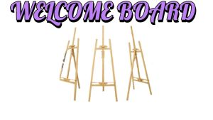 150CM/ 170CM PREMIUM PINE WOOD EASEL STAND/ WELCOME BOARD DISPLAY/ DRAWING STAND/ ART SKETCH PAINTING DRAWING STAND/ STE