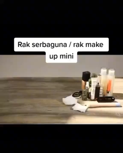 Rak Kosmetik & MakeUp Plastik Mini Serbaguna