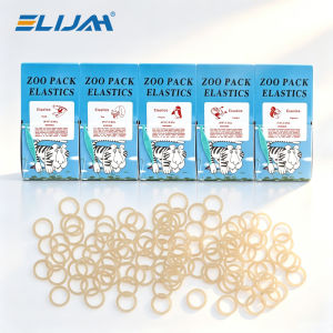 ELIJAH 5000Pcs/box Dental Rubber Band Orthodontic Ligation O-Ring Orthodontics Braces Elastics Zoo Pack Elastice Dental Material