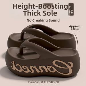 BUYANGSI | Thick Sole Slip Resistant EVA Letter Soft Sandals